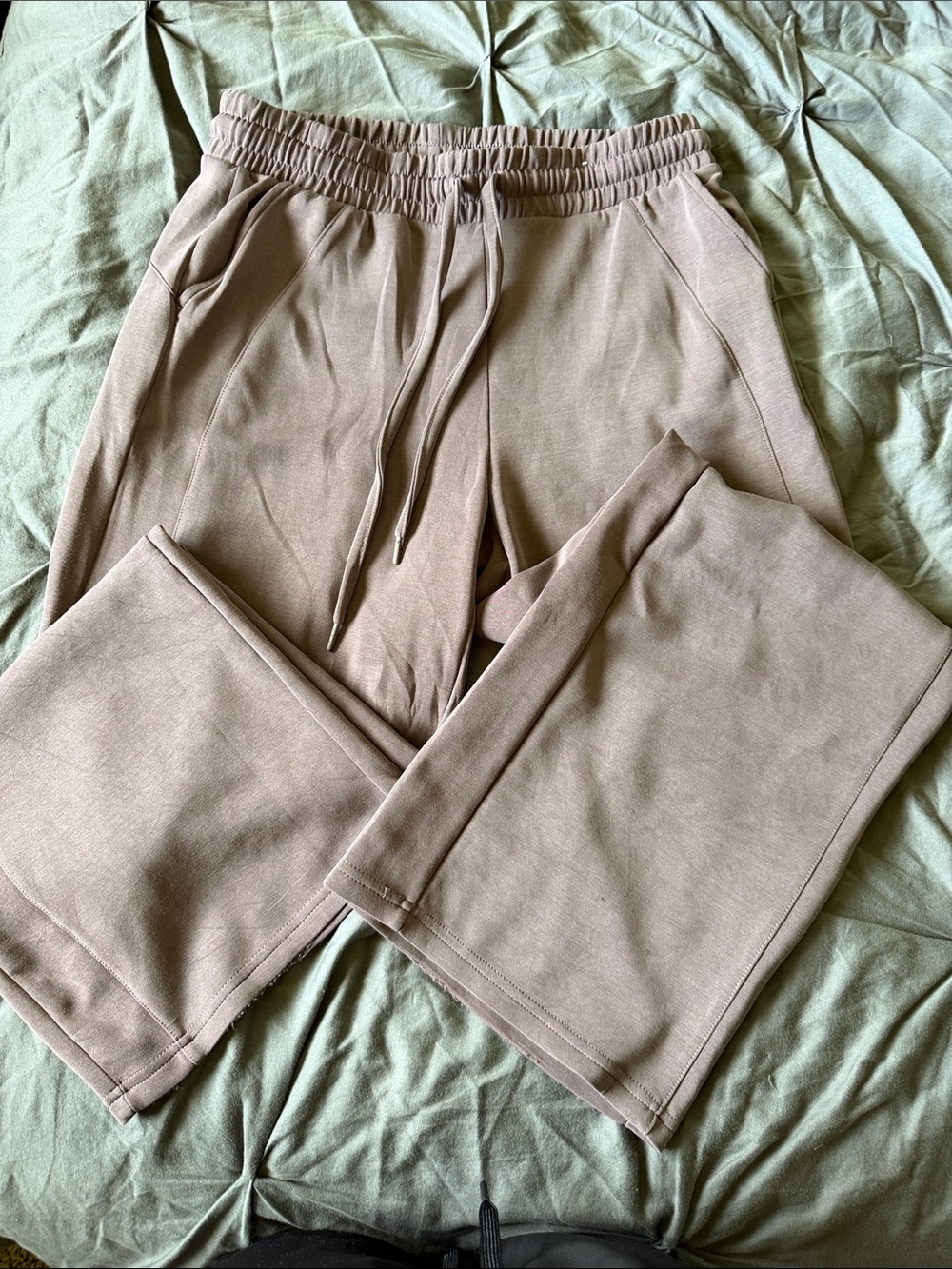 Maurices violet scuba knit Drawstring Wide-Leg Pants